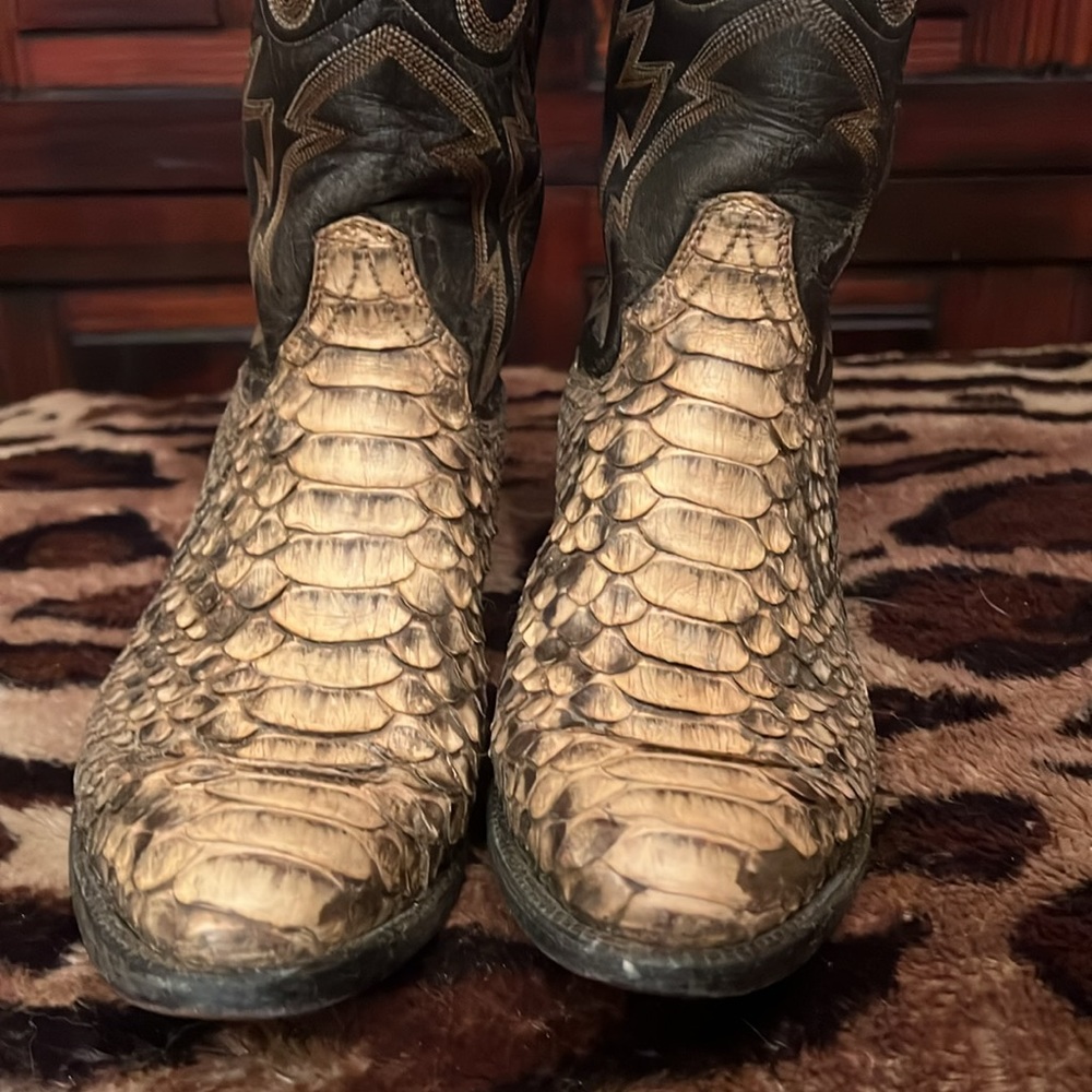 Panhandle Slim Snake Skin Boots Python - image 8